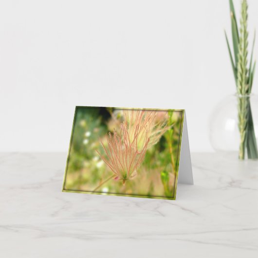 De Roze Bloem van Wispy - BloemenNotecard Bedankkaart (Voorkant)