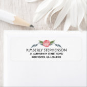 De roze bloemen boeket elegante bruiloft etiket (Insitu)