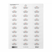 De roze bloemen boeket elegante bruiloft etiket (Full Sheet)