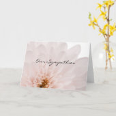 De roze BloemenKaart van de Sympathie Kaart (Gele Bloem)
