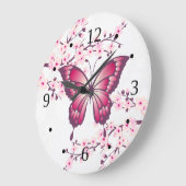 De roze Bloesems van de Vlinder en van de Kers Grote Klok (Hoek)