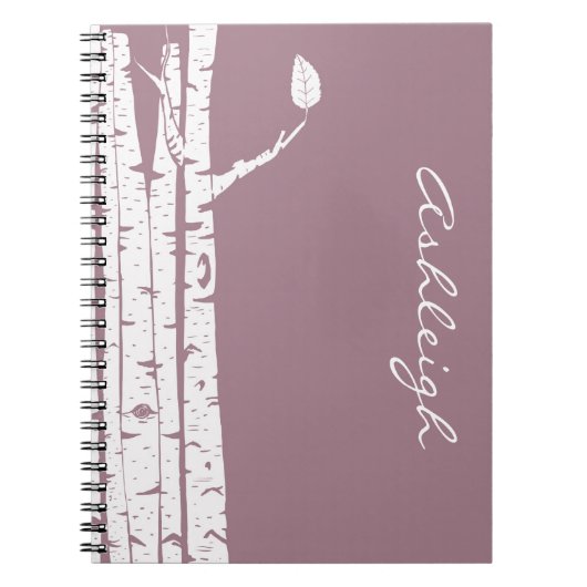 De roze Bomen van de Berk Notitieboek (Voorkant)