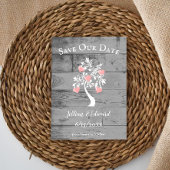 De roze Boom van Harten sparen de Datum aankondigi Aankondiging