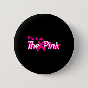 De Roze Borstkanker Steun Kanker Krijger  Ronde Button 5,7 Cm