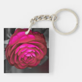 De Roze Camellia Sleutelhanger (Achterkant)