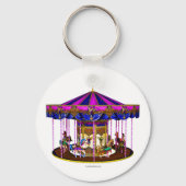 De roze carrousel sleutelhanger (Voorkant)