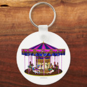 De roze carrousel sleutelhanger (Voorkant)