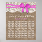 De roze Collectie van het Rustic Boot Wedding Seat Poster (Voorkant)