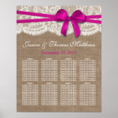 De roze Collectie van het Rustic Boot Wedding Seat Poster (Voorkant)