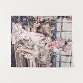 De roze dame wandkleed (Voorkant (horizontaal))