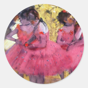 De Roze Danseressen, Voor de Balletuitvoering door Ronde Sticker