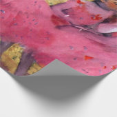 De roze dansers voor de ballet van Edgar Degas Cadeaupapier (Hoek)