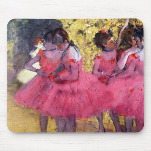 De roze dansers voor de ballet van Edgar Degas Muismat (Voorkant)