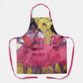De roze dansers voor de ballet van Edgar Degas Schort (Voorkant)