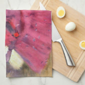 De roze dansers voor de ballet van Edgar Degas Theedoek (Quarter Fold)