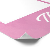 De Roze de fotowerknemer van de douane van de maan Poster (Hoek)