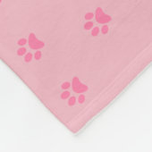 De roze Deken van de Vacht van de Druk van de Poot (Hoek)