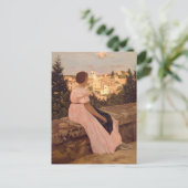 De roze dress | Fré dé ric Bazille Briefkaart (Staand voorkant)