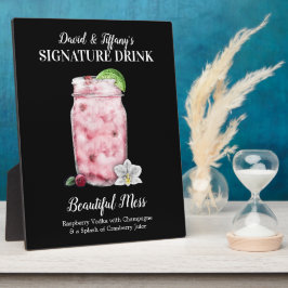 De roze Drink van de Jar ・ PERSONALIZE deze Drink  Fotoplaat