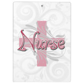 De roze Dwars/Verpleegster van de Werveling Klembord (Achterkant)