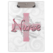 De roze Dwars/Verpleegster van de Werveling Klembord (Voorkant)