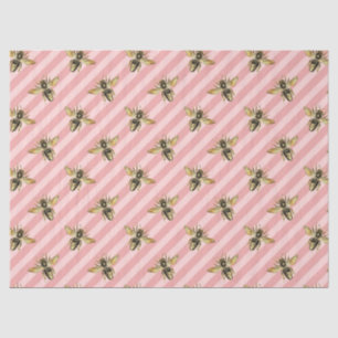 De Roze en Gouden Bij Serie Design 12 Tissuepapier