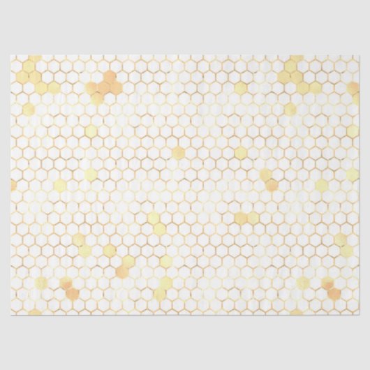 De Roze en Gouden Bij Serie Design 6 Tissuepapier (Voorkant)