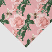 De Roze en Gouden Bij Serie Ontwerp 16 Tissue Papi Tissuepapier (Detail)