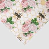De Roze en Gouden Bij Serie Ontwerp 17 Tissue Papi Tissuepapier (Detail)