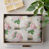 De Roze en Gouden Bij Serie Ontwerp 17 Tissue Papi Tissuepapier (Geschenk)