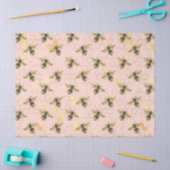 De Roze en Gouden Bij Serie Ontwerp 1 Tissuepapier (Craft)