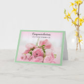 De roze en Groene Kaart van de Gelukwensen van het (Gele Bloem)