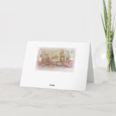 De roze en Paarse Gelukkige Kaart van de (Achterkant)