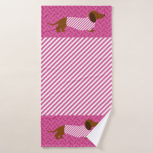 De roze en Witte Handdoek van de Tekkel