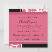 De roze en Zwarte Bruids Kaarten van de (Achterkant)