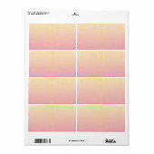 De roze Etiketten van het Damast van de (Full Sheet)
