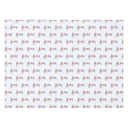 De roze ezel tafelkleed (Voorkant (Horizontaal))