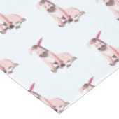 De roze ezel tafelkleed (Gekanteld)