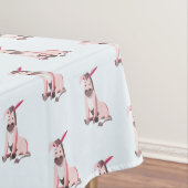 De roze ezel tafelkleed (Voorbeeld)