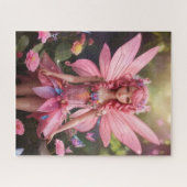 De roze fee | Fantasy digitale kunst Legpuzzel (Horizontaal)