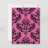 De roze finale uitnodiging van de Fling Bacheloret (Achterkant)