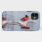 De roze Flamingo in Waterverf Case-Mate iPhone Case (Achterkant (horizontaal))