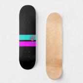 De roze flamingo persoonlijk skateboard (Voorkant)