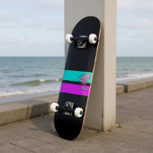 De roze flamingo persoonlijk skateboard