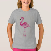 De roze flamingo t-shirt (Voorkant)