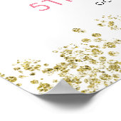 De roze Floral Wreath Koala Kind Birthday Welkom Poster (Hoek)