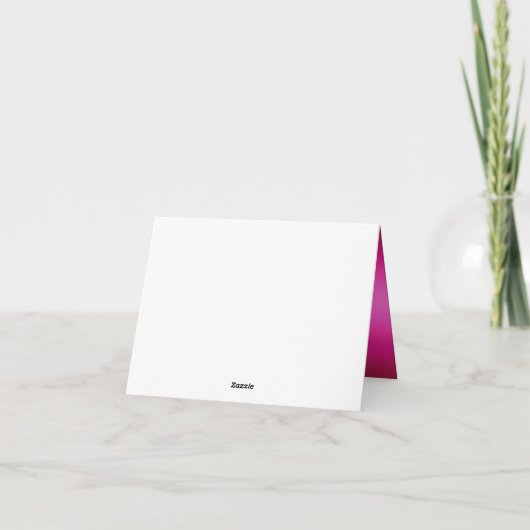 De roze Fonkeling dankt u kaardt Bedankkaart (Achterkant)