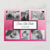 De Roze Foto van de gradiënt sparen het Briefkaart (Voorkant)