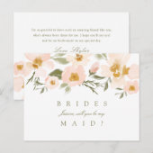 De roze Gardenia Waterverf zal je zijn Uitnodiging Briefkaart (Voorkant / Achterkant)