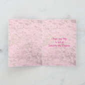 De Roze Gelukkige Moederdag Pomeranian van de foto Kaart (Binnen)